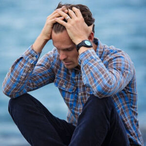 anxious man